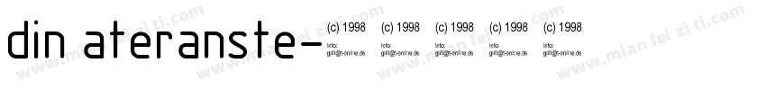 din ateranste字体转换